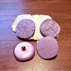 Set of Purple Vintage Buttons